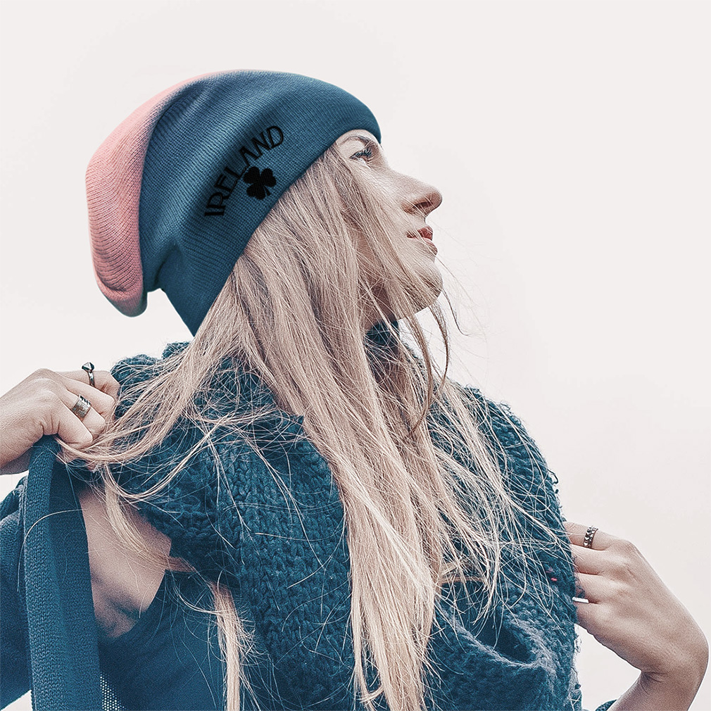 Men Women Vintage Irish Shamrock Soft Skull Beanie Cap Men Women Vintage Irish Shamrock Soft Skull Beanie Cap