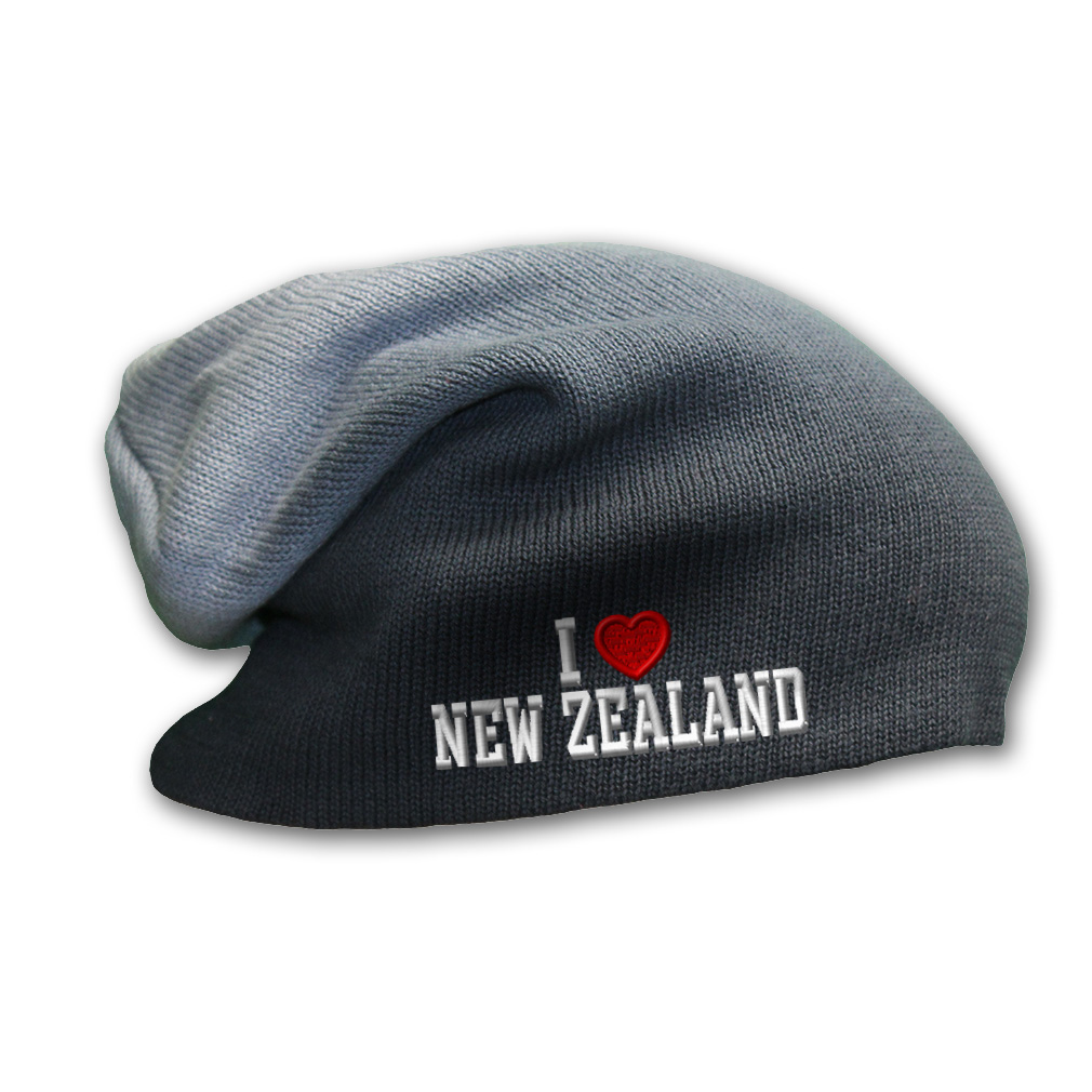Slouchy Beanie for Men I Love New Zealand Winter Hats Acrylic Women Skull Cap - Picture 11 of 12
