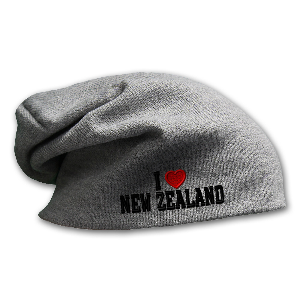 Slouchy Beanie for Men I Love New Zealand Winter Hats Acrylic Women Skull Cap - Picture 9 of 12
